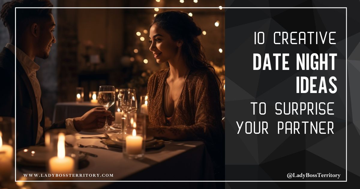 Romantic couple enjoying an intimate candlelit dinner, celebrating love and connection with a surprise date night.